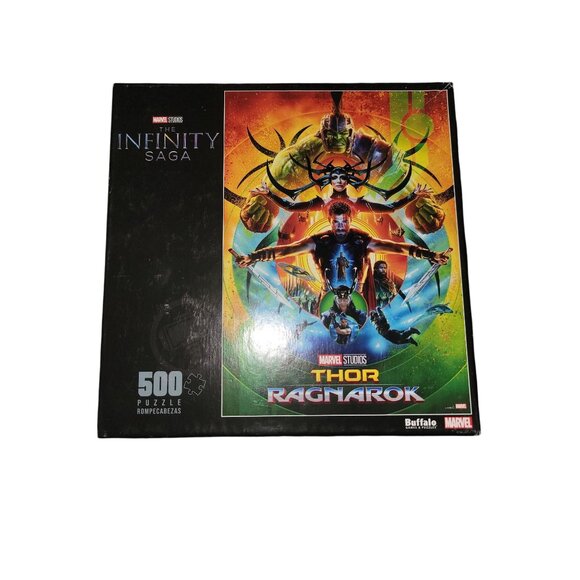 Marvel Studios Thor Ragnarok 500 Piece Puzzle Infinity Saga By Buffalo - Picture 2 of 3
